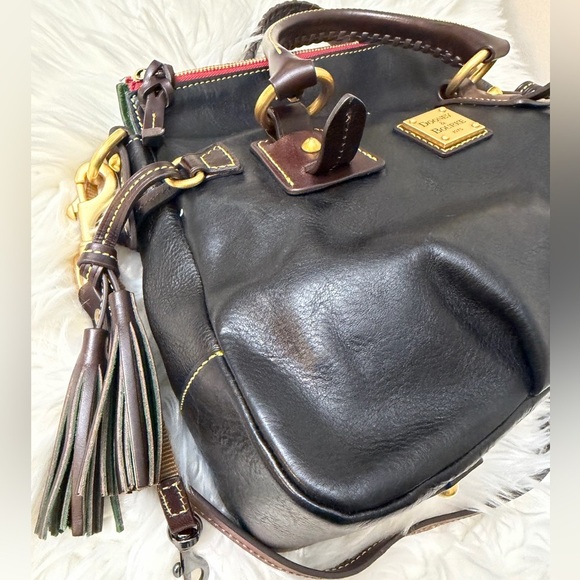 Dooney & Bourke Black Leather Satchel - Picture 5 of 16